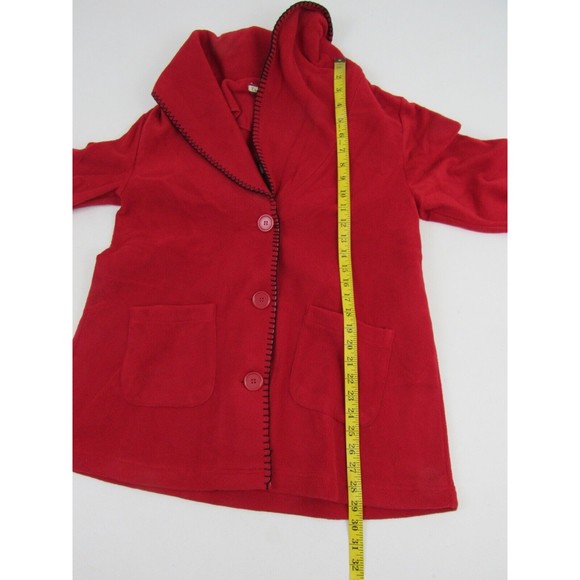Tudor Court Red Fleece Long-Sleeve Jacket - Picture 11 of 16